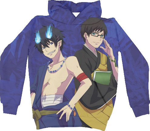 Худі 3D Унісекс - Blue Exorcist - Mfest