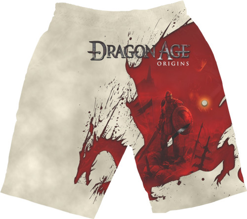 Men's Shorts 3D - dragon age - Mfest