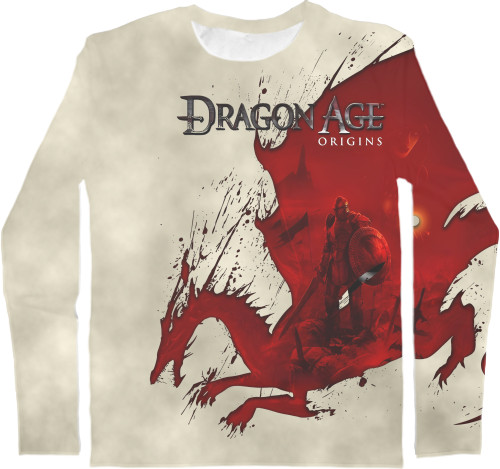 Men's Longsleeve Shirt 3D - dragon age - Mfest