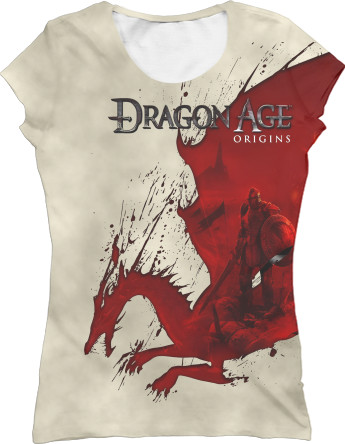 Women's T-Shirt 3D - dragon age - Mfest