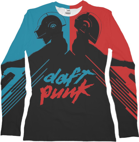 Women's Longsleeve Shirt 3D - Daft Punk 9 - Mfest