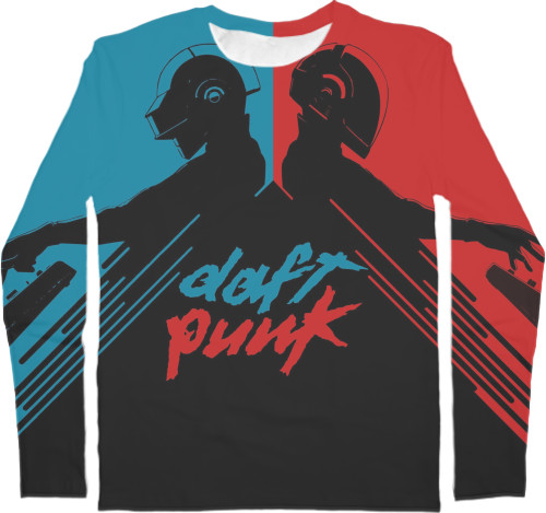 Men's Longsleeve Shirt 3D - Daft Punk 9 - Mfest