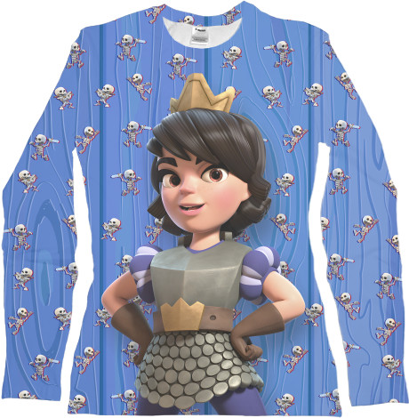 Women's Longsleeve Shirt 3D - Clash Royale 3 - Mfest