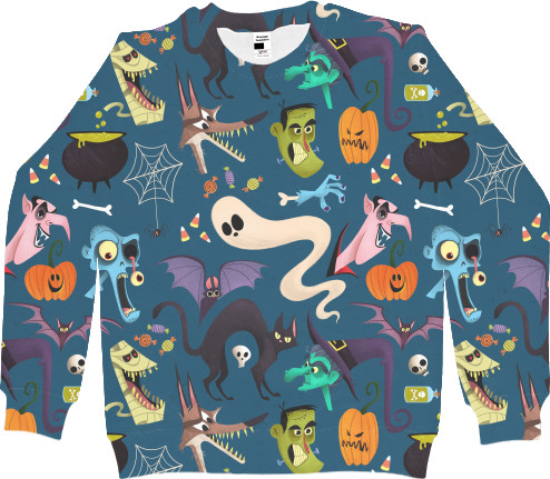 Women's Sweatshirt 3D - Halloween 12 - Mfest