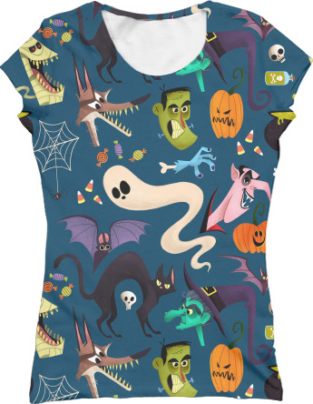 Women's T-Shirt 3D - Halloween 12 - Mfest