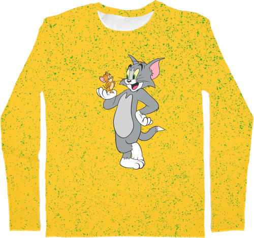 Men's Longsleeve Shirt 3D - Tom and Jerry 2 - Mfest