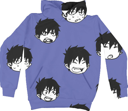 Unisex Hoodie 3D - Blue Exorcist - Mfest