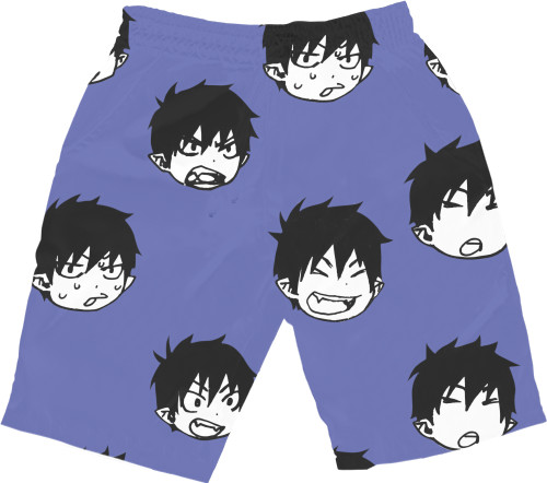 Men's Shorts 3D - Blue Exorcist - Mfest