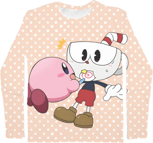 Kids' Longsleeve Shirt 3D - The Adventures of Cuphead - Mfest