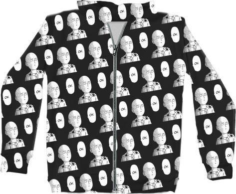 Unisex Zip-through Hoodie 3D - One Punch Man - Mfest