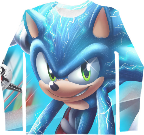 Men's Longsleeve Shirt 3D - Sonic the Hedgehog 2 - Mfest