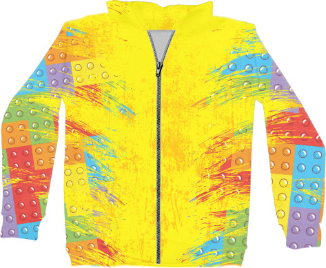 Kids' Zip-through Hoodie 3D - Pop it 7 - Mfest