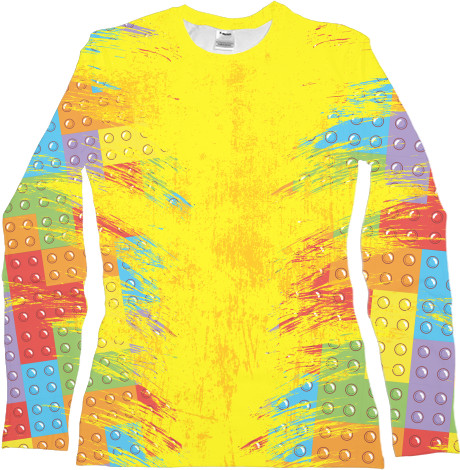 Women's Longsleeve Shirt 3D - Pop it 7 - Mfest