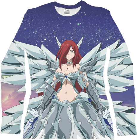 Women's Longsleeve Shirt 3D - Erza Scarlet - Mfest