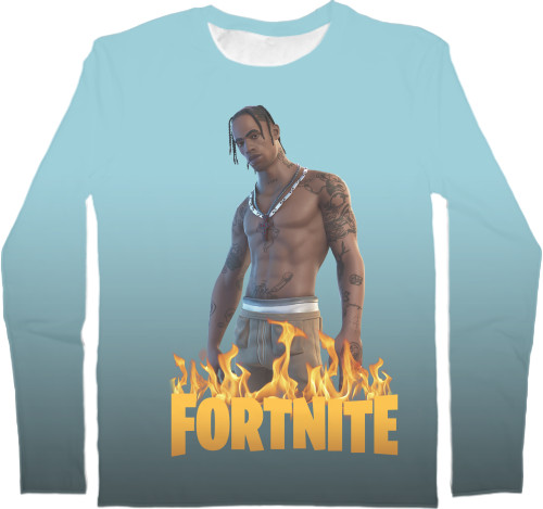 Kids' Longsleeve Shirt 3D - Travis Scott - Mfest