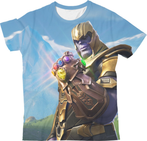 Kids' T-Shirt 3D - Thanos Fortnite - Mfest