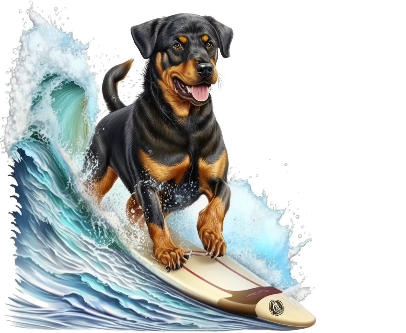 Mouse Pad - Rottweiler in the wind - Mfest