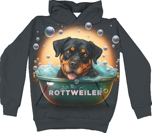 Kids' Hoodie 3D - Rottweiler 12 - Mfest