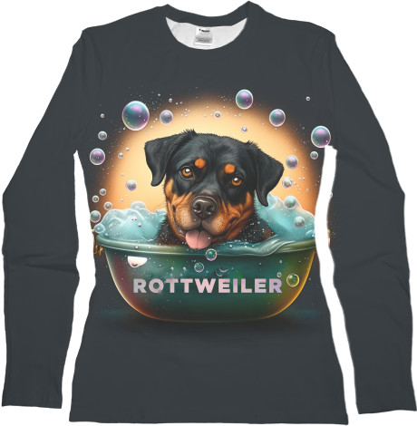 Women's Longsleeve Shirt 3D - Rottweiler 12 - Mfest