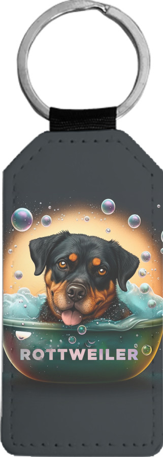 Rectangular Keychain - Rottweiler 12 - Mfest