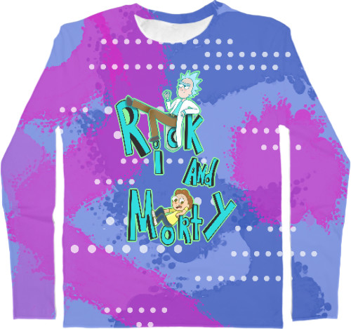 Men's Longsleeve Shirt 3D - Rick and Morty 10 - Mfest