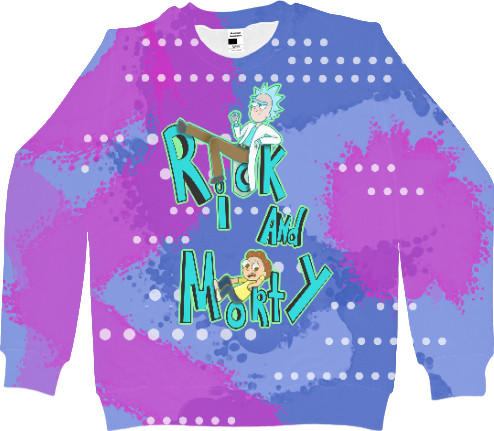 Women's Sweatshirt 3D - Rick and Morty 10 - Mfest