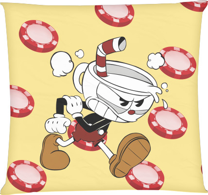 CupHead - Pillow square - Helpful Cup - Mfest