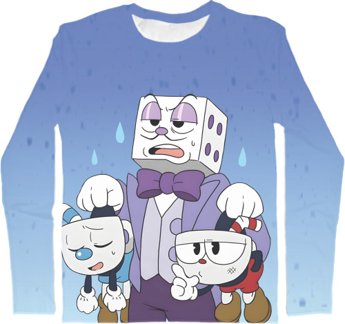 Men's Longsleeve Shirt 3D - Come in Cuphead - Mfest