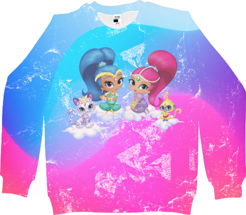 Kids' Sweatshirt 3D - Shimmer and Shine 1 - Mfest