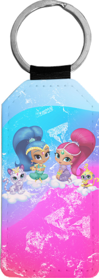 Rectangular Keychain - Shimmer and Shine 1 - Mfest