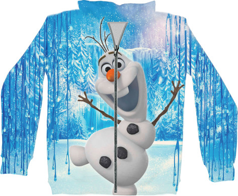 Unisex Zip-through Hoodie 3D - Frozen 4 - Mfest