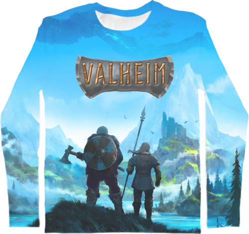 Men's Longsleeve Shirt 3D - Valheim - Mfest