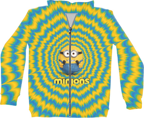 Unisex Zip-through Hoodie 3D - Minions: The Rise of Gru - Mfest