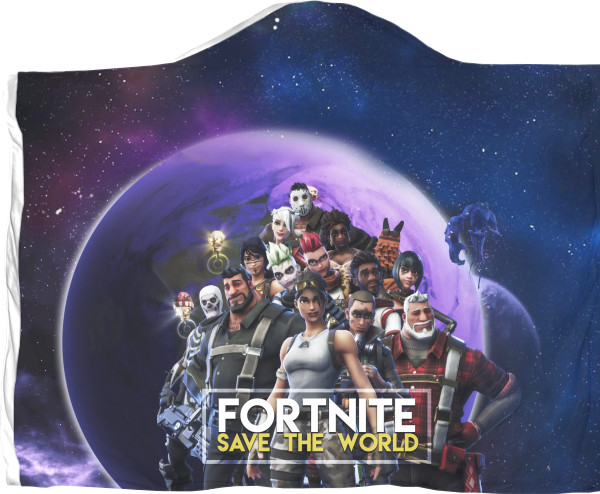 Плед з капюшоном 3D - Fortnite Save The World - Mfest