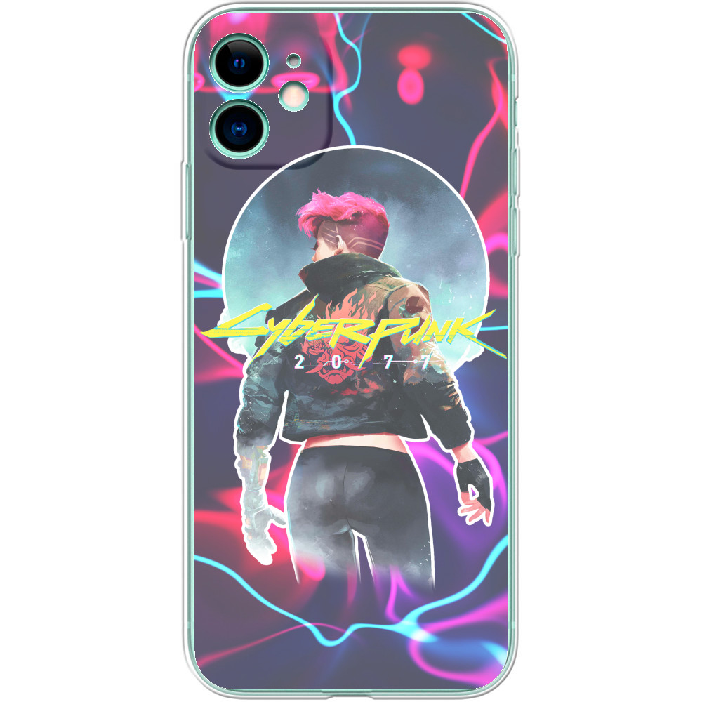 Чехол iPhone - Cyberpunk 2077 Girl 4 - Mfest