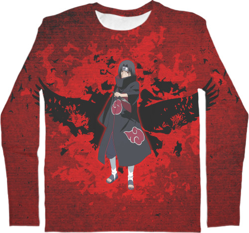 Kids' Longsleeve Shirt 3D - Itachi Uchiha / Itachi Uchiha - Mfest