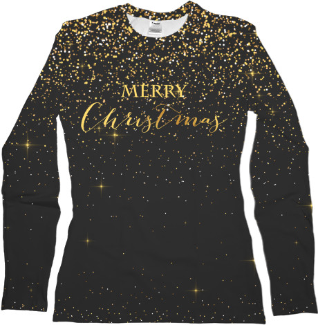 Women's Longsleeve Shirt 3D - Merry Christmas - Mfest