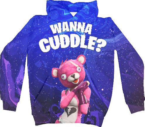 Kids' Hoodie 3D - Fortnite Wanna Cuddle? - Mfest