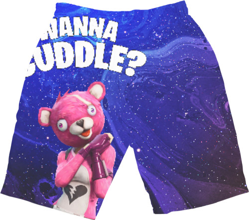 Men's Shorts 3D - Fortnite Wanna Cuddle? - Mfest