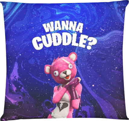 Подушка квадратная - Fortnite Wanna Cuddle? - Mfest