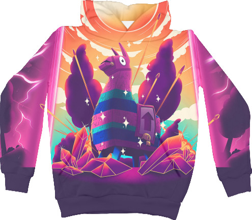 Kids' Hoodie 3D - Fortnite Llama - Mfest