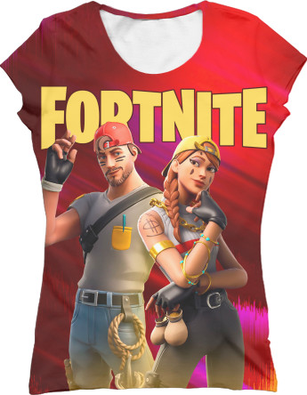 Women's T-Shirt 3D - Fortnite 52 - Mfest