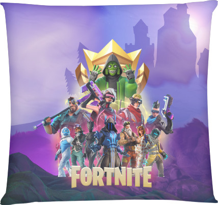 Square Throw Pillow - Fortnite 47 - Mfest