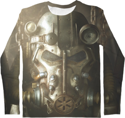 Kids' Longsleeve Shirt 3D - Fallout 4 (2) - Mfest