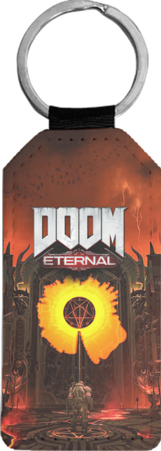 Брелок прямоугольный - DOOM eternal 1 - Mfest