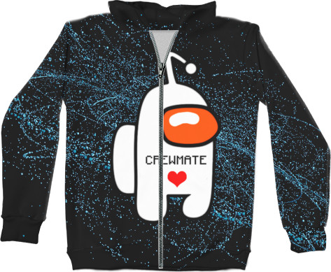 Kids' Zip-through Hoodie 3D - Among us 24 - Mfest