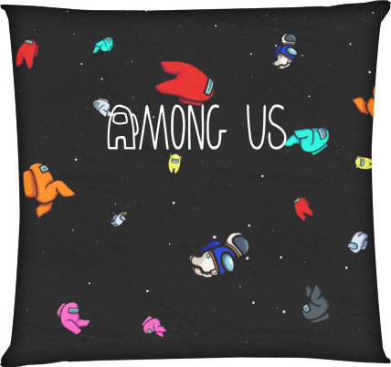 Square Throw Pillow - Among us 10 - Mfest