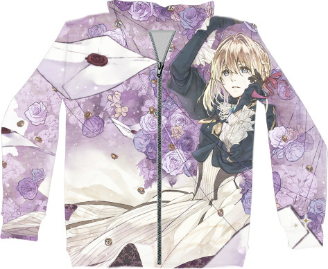 Unisex Zip-through Hoodie 3D - Violet Evergarden / Violet Evergarden - Mfest