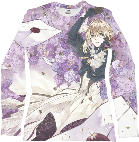 Women's Longsleeve Shirt 3D - Violet Evergarden / Violet Evergarden - Mfest