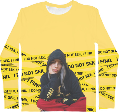 Men's Longsleeve Shirt 3D - Billie Eilish/Billie Eilish - Mfest